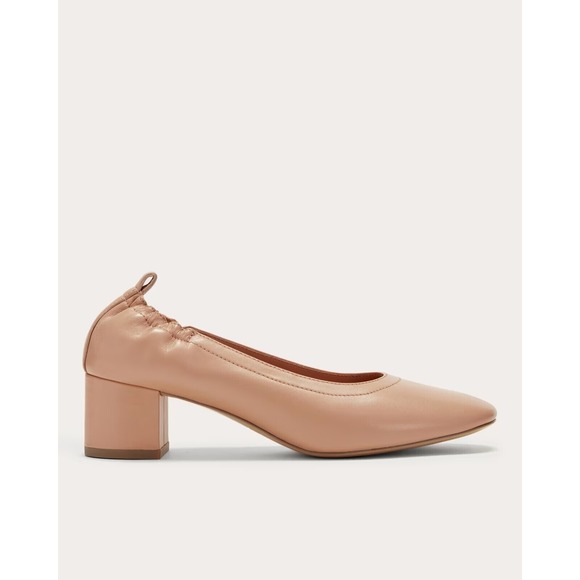 Everlane The Day‎ Heel in Blush Tan Womens Size 7 Leather - Picture 1 of 10